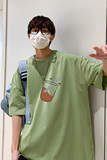 2024夏季新款短袖T恤男大码港风体恤潮牌潮流纯棉打底衫T6602-P15，男装T恤，星座815-2