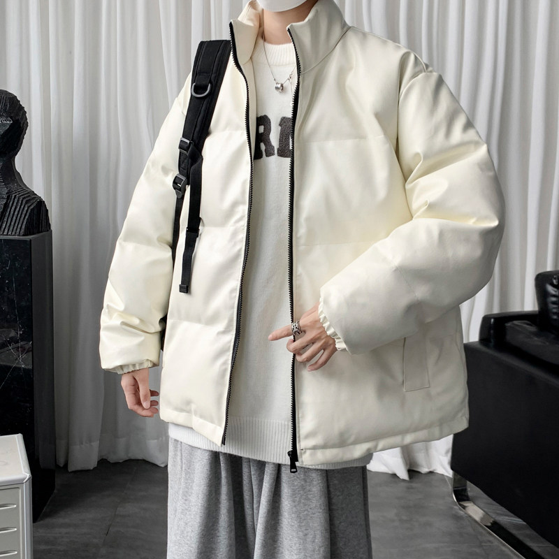 男装棉衣男PU皮棉服2023年新款宽松面包服立领冬装棉袄M2101-P105,男装棉衣,星座815-2