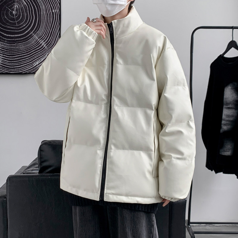 男装棉衣男PU皮棉服2023年新款宽松面包服立领冬装棉袄M2101-P105,男装棉衣,星座815-2