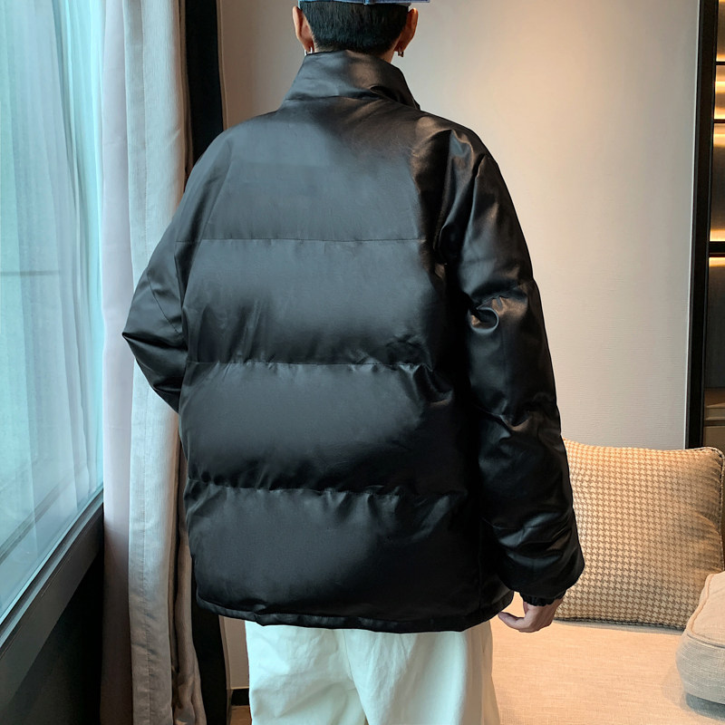 男装棉衣男PU皮棉服2023年新款宽松面包服立领冬装棉袄M2101-P105,男装棉衣,星座815-2