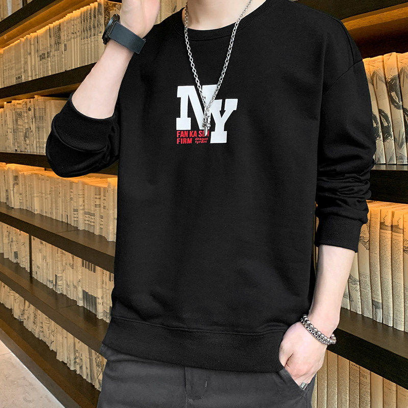 21男士长袖t恤青少年套装帅气中学生秋衣小衫卫衣男秋款W805-P23,男装卫衣,星座815-2