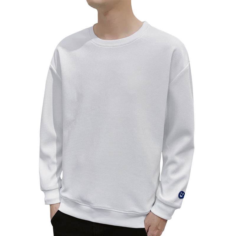 2021男士长袖休闲秋季新款华夫格上衣服卫衣打底衫insW808-P27,男装卫衣,星座815-2