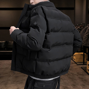 跑量冬装棉衣男外套男冬季纯色立领棉服青年M8228-P60图片