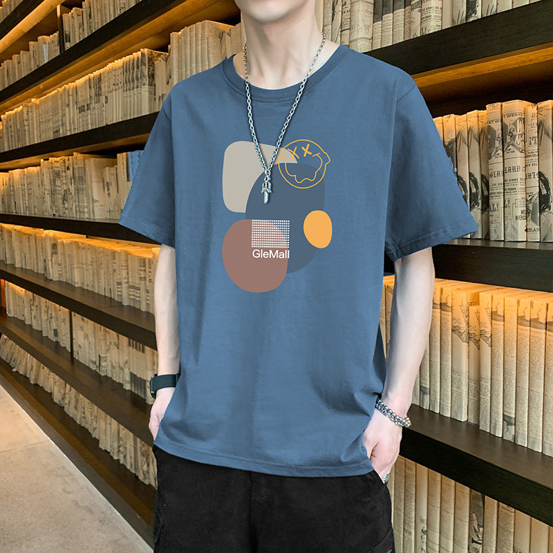22跑量夏季薄款透气短袖t恤男轻商务休闲冰丝男打底衫T087-P10,男装T恤,星座815-2
