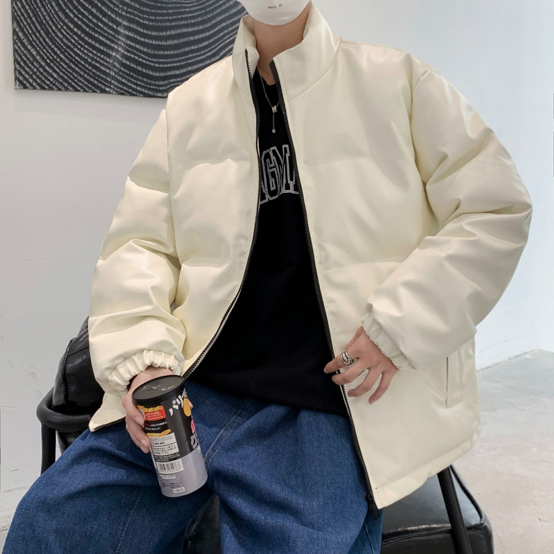 男装棉衣男PU皮棉服2023年新款宽松面包服立领冬装棉袄M2101-P105,男装棉衣,星座815-2