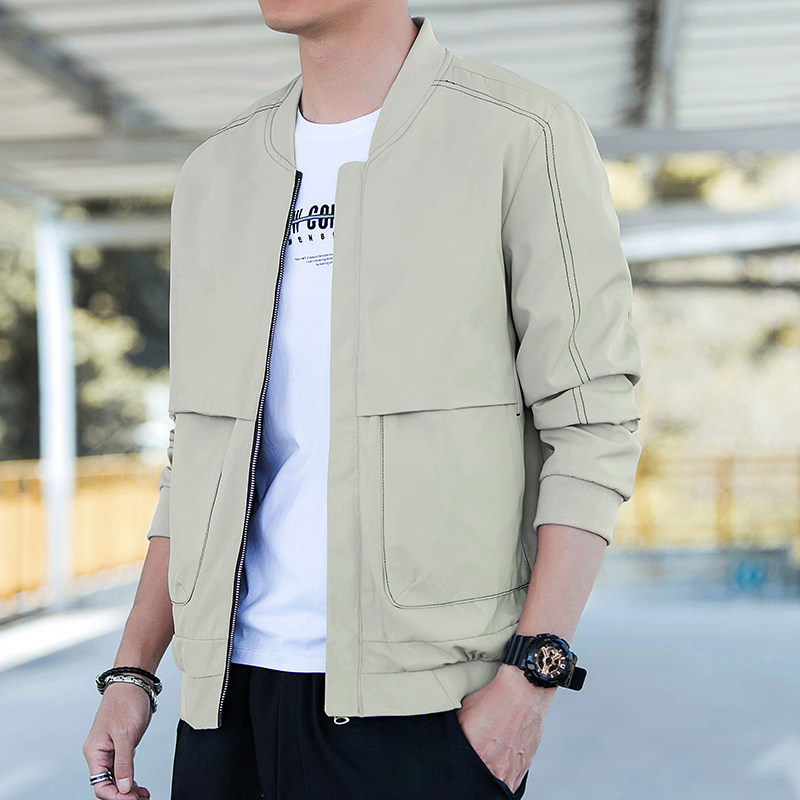 夹克男2023秋冬新款韩版棒球服外套修身男士衣服青年J837-P28,男装夹克,星座815-2