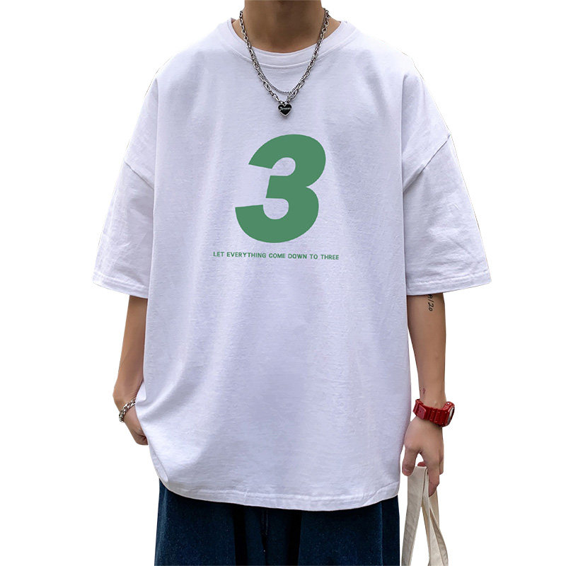 2024夏季新款短袖T恤男大码港风体恤潮牌潮流纯棉打底衫T6608-P15,男装T恤,星座815-2