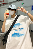 2024夏季新款短袖T恤男大码港风体恤潮牌潮流纯棉打底衫T6601-P15，男装T恤，星座815-2