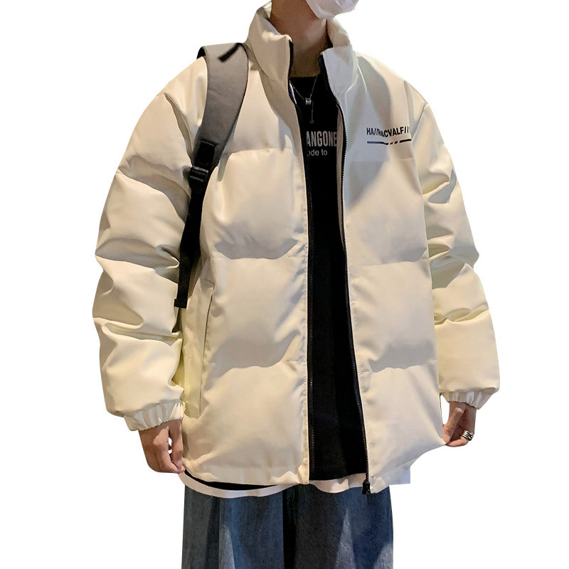 港风棉衣男PU皮棉服21年新款宽松面包服立领冬装棉袄M2102-P6105,男装棉衣,星座815-2