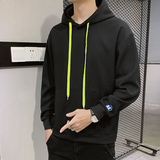 21秋季华夫格打底衫秋冬时尚绣花男青年连帽卫衣上衣潮W809-P30，男装卫衣，星座815-2