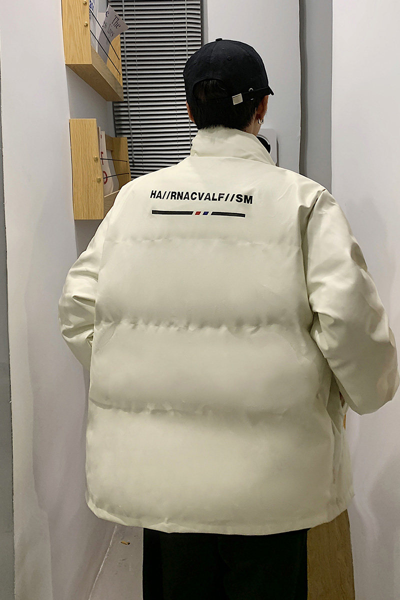 港风棉衣男PU皮棉服21年新款宽松面包服立领冬装棉袄M2102-P105,男装棉衣,星座815-2