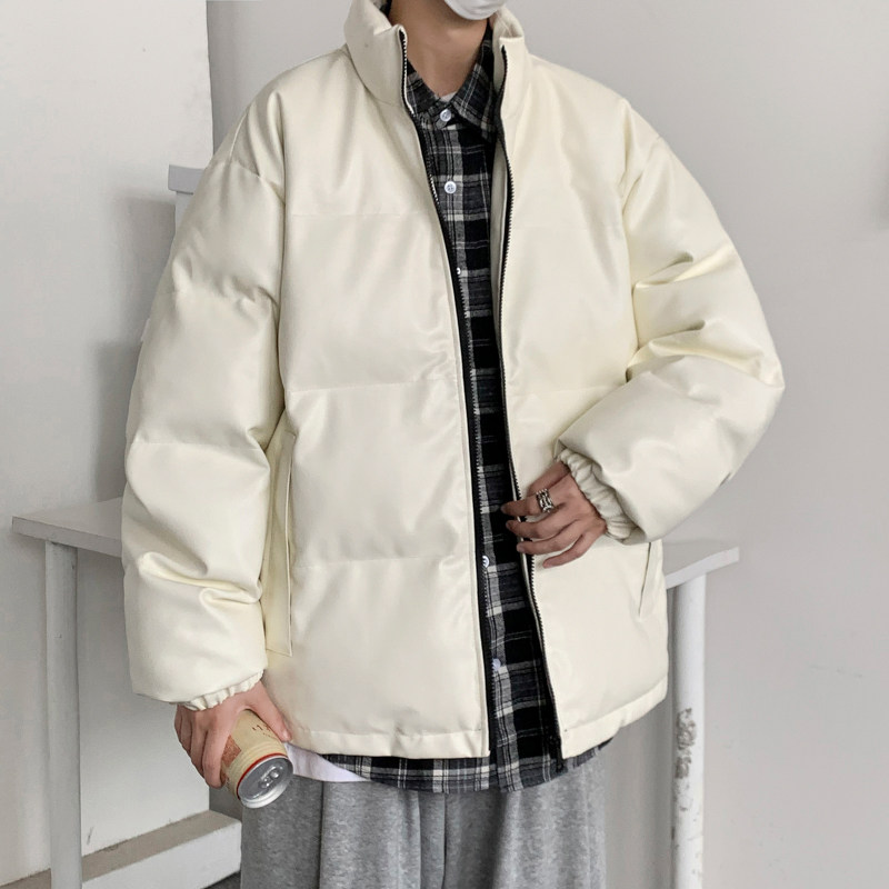 男装棉衣男PU皮棉服2023年新款宽松面包服立领冬装棉袄M2101-P105,男装棉衣,星座815-2