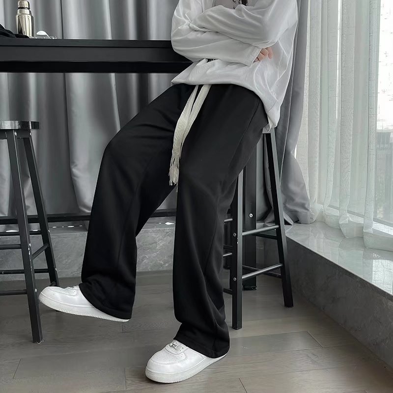 情侣百搭编织抽绳休闲裤男大码宽松拖地裤K325-P28,男装休闲裤,星座815-2
