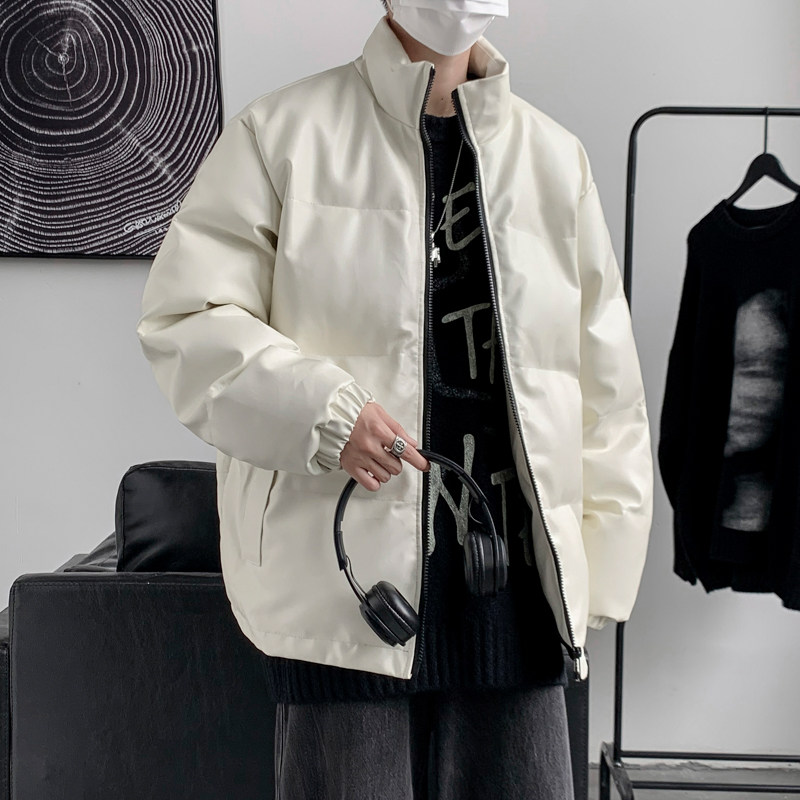 男装棉衣男PU皮棉服2023年新款宽松面包服立领冬装棉袄M2101-P105,男装棉衣,星座815-2