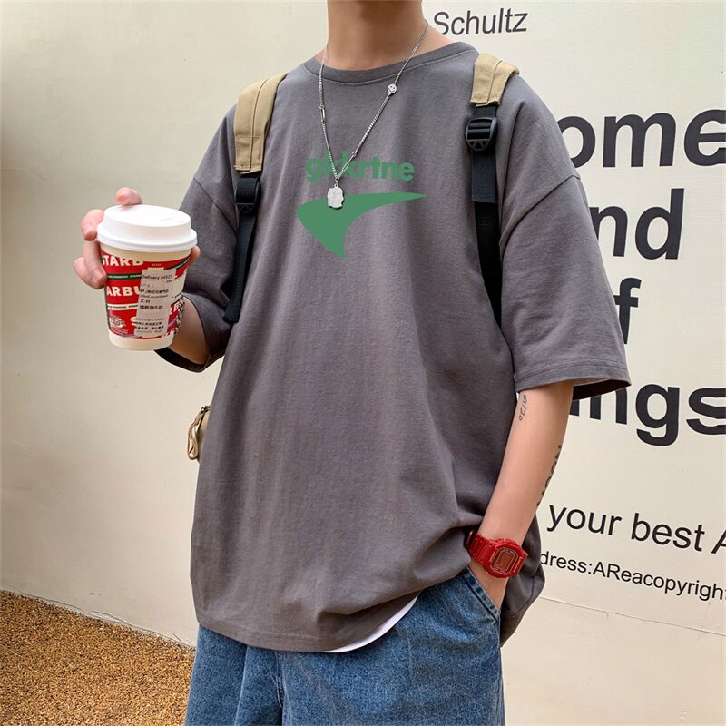 2024夏季新款短袖T恤男大码港风体恤潮牌潮流纯棉打底衫T6606-P15,男装T恤,星座815-2
