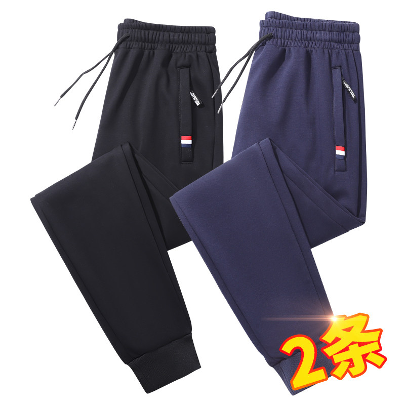 ！2023秋季裤子男大码卫裤男运动抽绳休闲裤男K58-P25图片