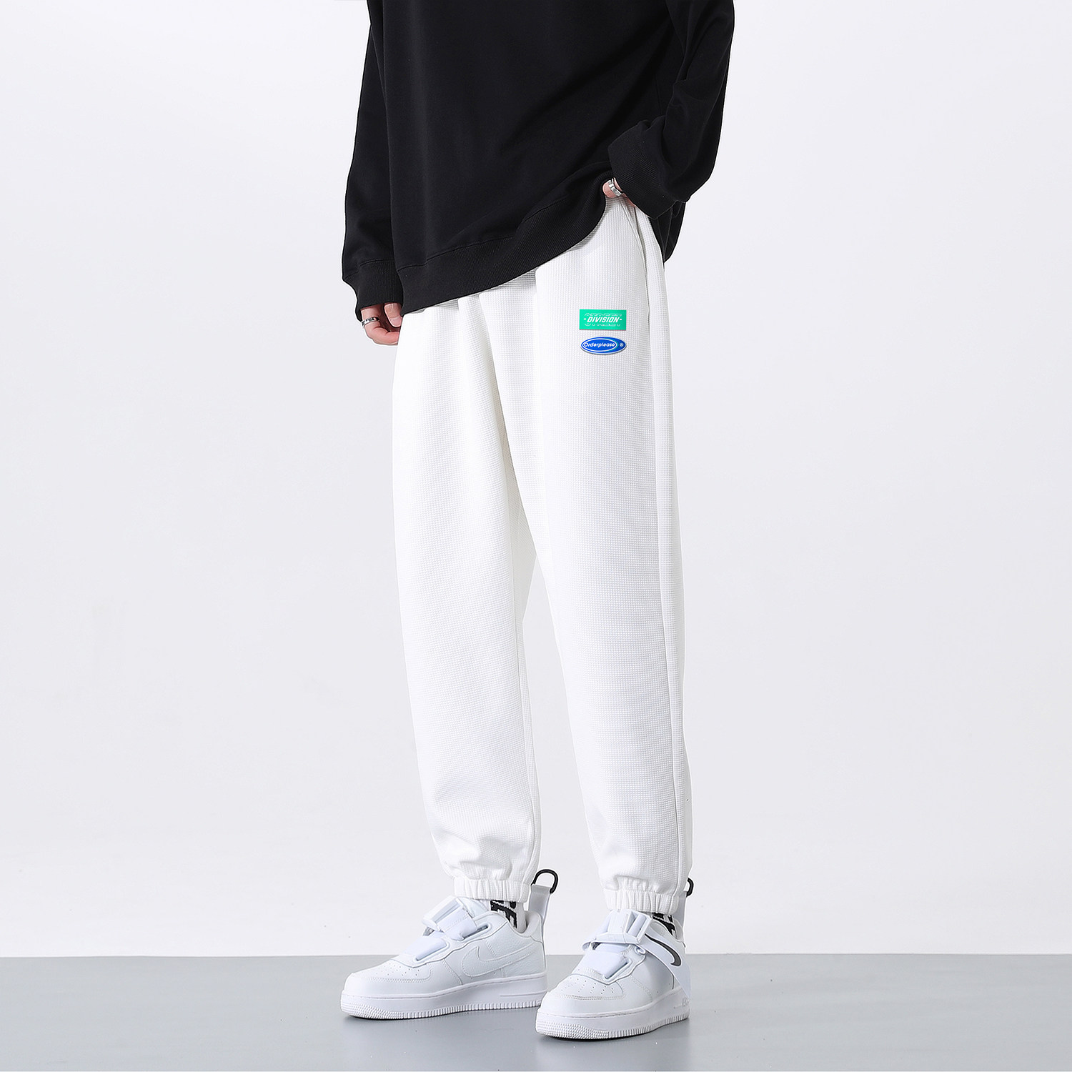 直播高品质320g重磅华夫格第五代抗静电抗起球休闲裤K6626-P45,男装休闲裤,星座815-2