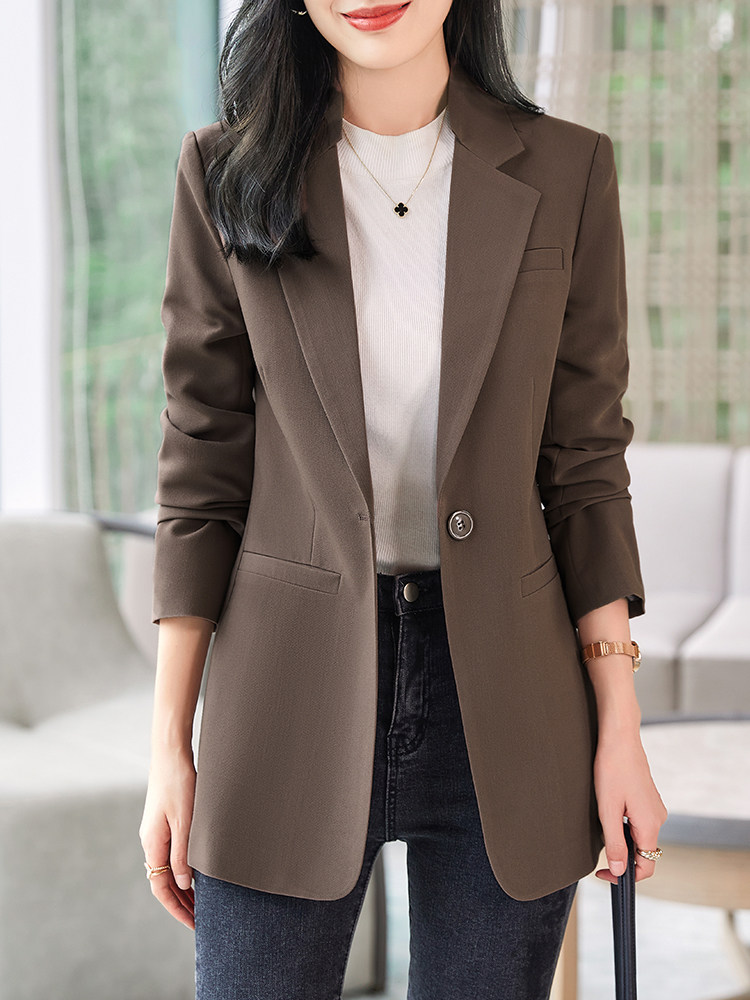 潮牌西装外套女2025春秋新款今年流行高级感时尚洋气休闲大码西服