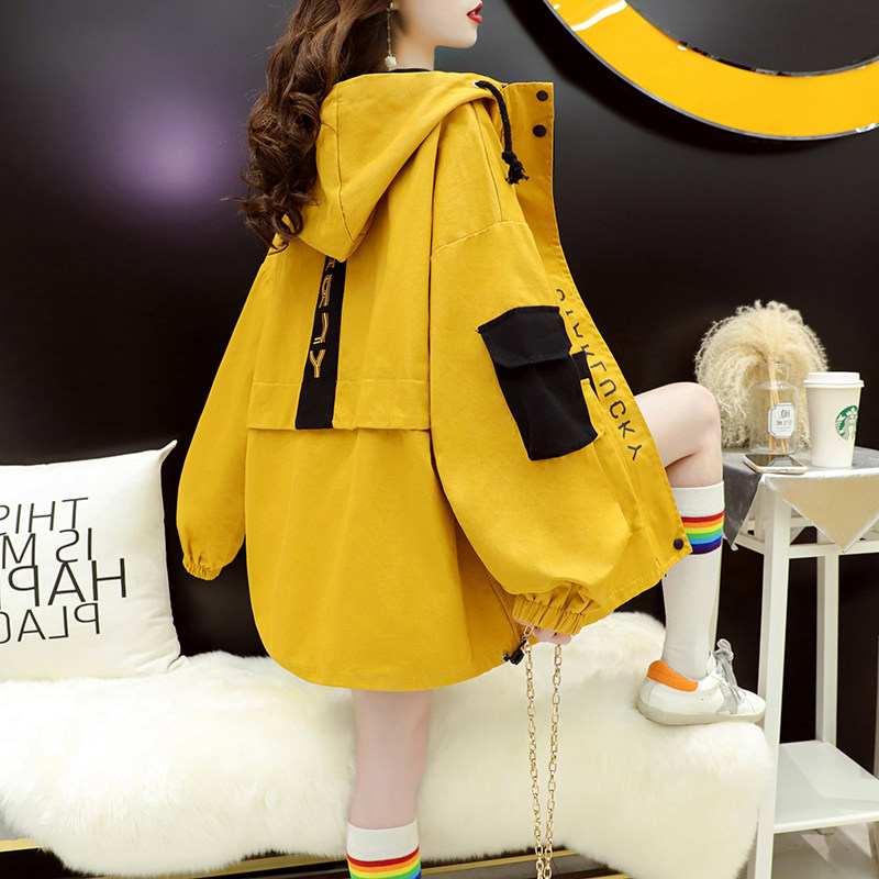 潮牌港风夹克工装外套女2025春秋季韩版宽松大码百搭网红炸街上衣