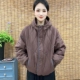 2025年冬新款 时尚 休闲百搭连帽棉衣女宽松显瘦保暖纯色棉服外套潮