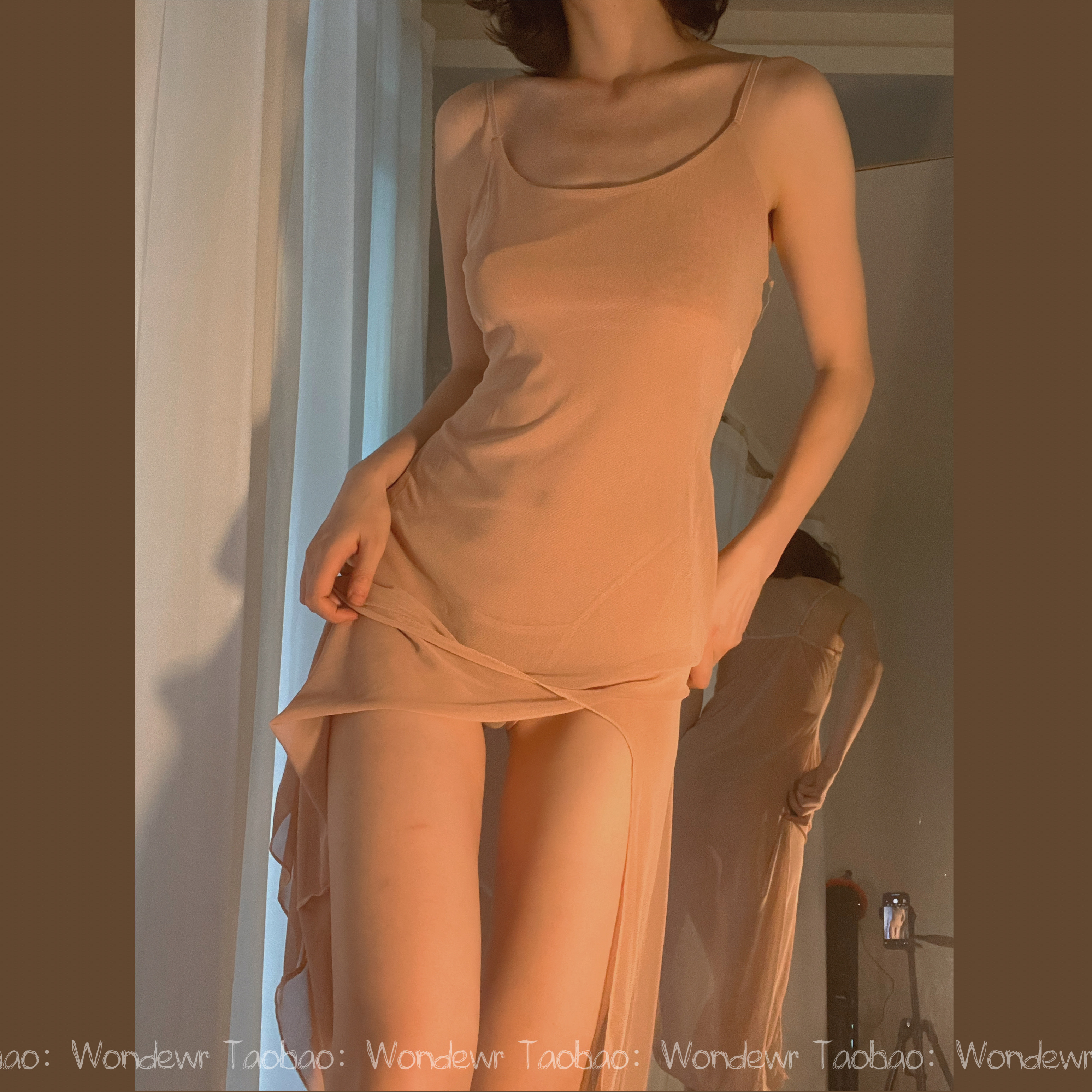 wondewr透视性感直筒软糯性感轻