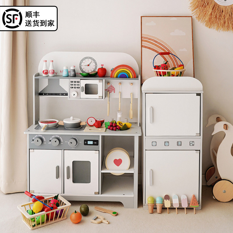 北欧风厨房玩具木制仿真大厨具