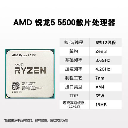 R5 5500 闪购测试商品勿拍【拍下默认不发货】