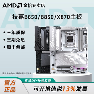 机AM5主板AORUS小雕冰雕电竞台式 X870台式 主板 B850 AMD技嘉B650M