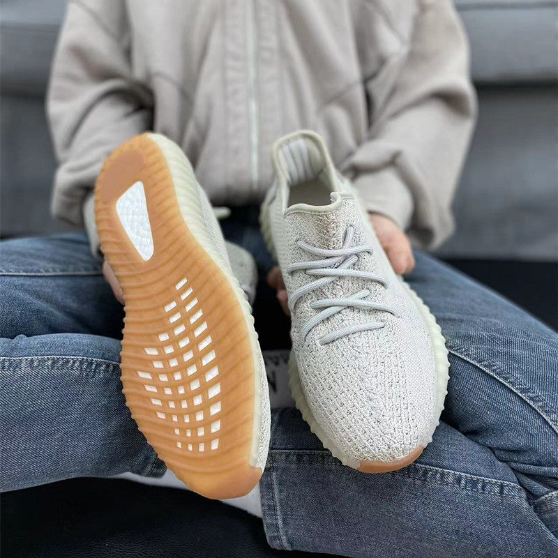 莆田鞋纯.原版本椰子350灰芝麻天使男鞋过毒真爆透气休闲跑步鞋子