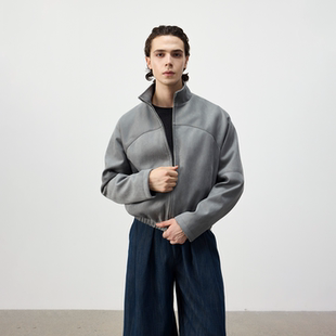 25FW复古双面麂皮绒高克重拉链夹克外套 life Set for