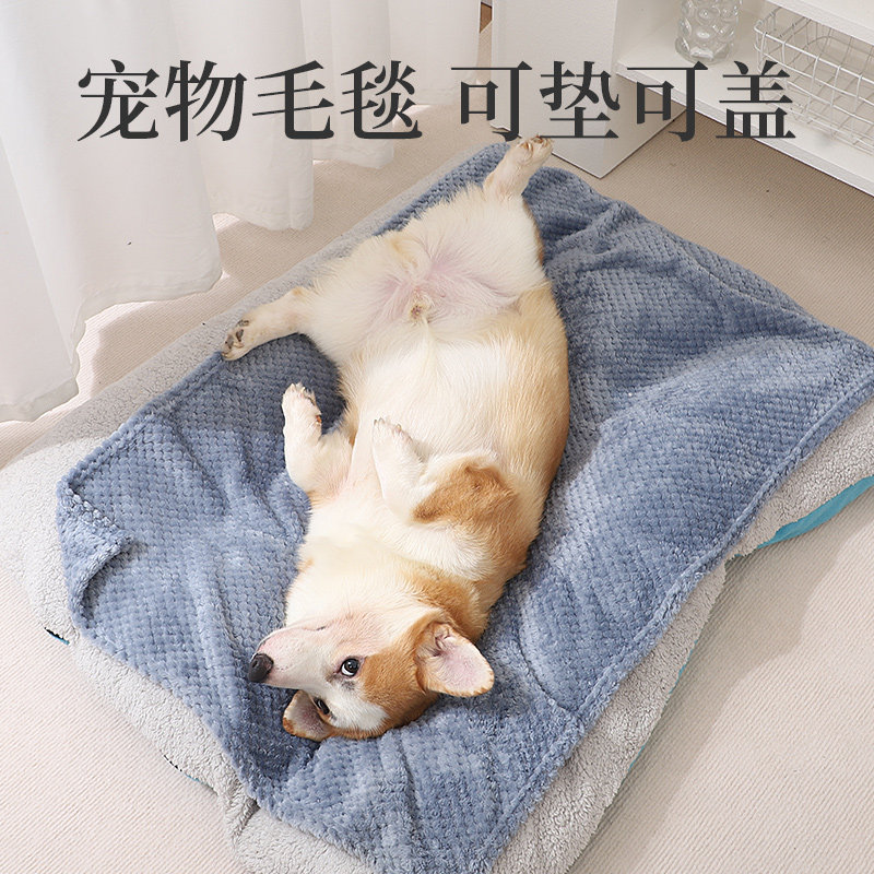 狗毯子冬天小狗冬季保暖柯基幼犬纯色简约珊瑚绒毛毯比熊垫子盖毯,宠物/宠物食品及用品,猫狗垫子,淘宝优惠券,粉丝福利购,淘宝优惠卷