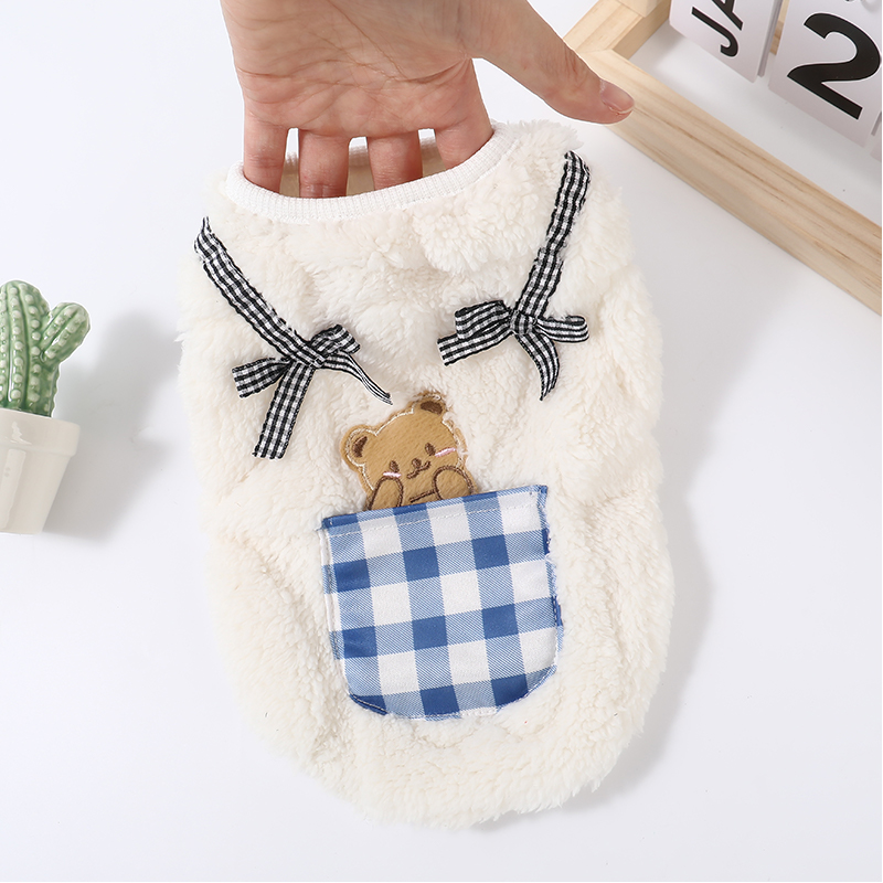 狗狗衣服2025新款冬装泰迪比熊小狗冬天保暖毛绒口袋棉衣宠物用品