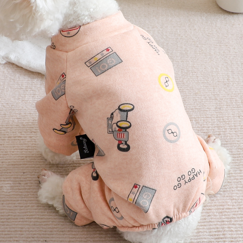 狗狗衣服泰迪宠物秋冬季法斗小型幼犬比熊柯基冬装厚款加绒四脚衣
