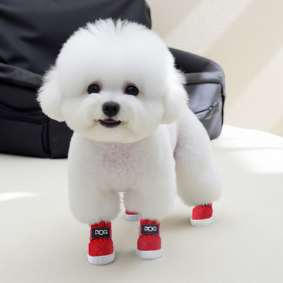 狗狗鞋子小型犬小狗外出软底不掉脚小体比熊泰迪户外散步遛狗防脏