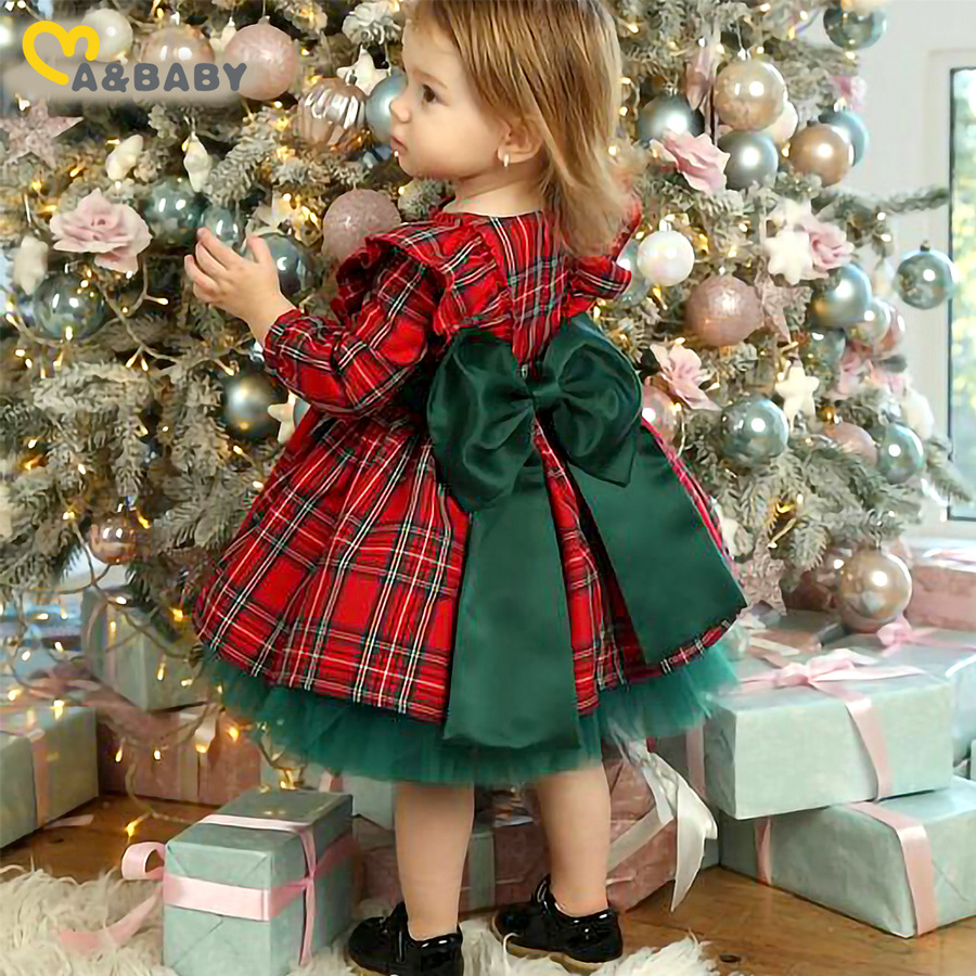 Girls'checkeredlongsleeved