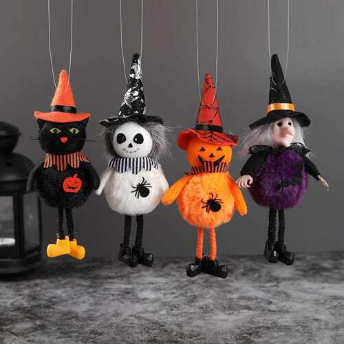 HalloweenPumpkinWitchBroom