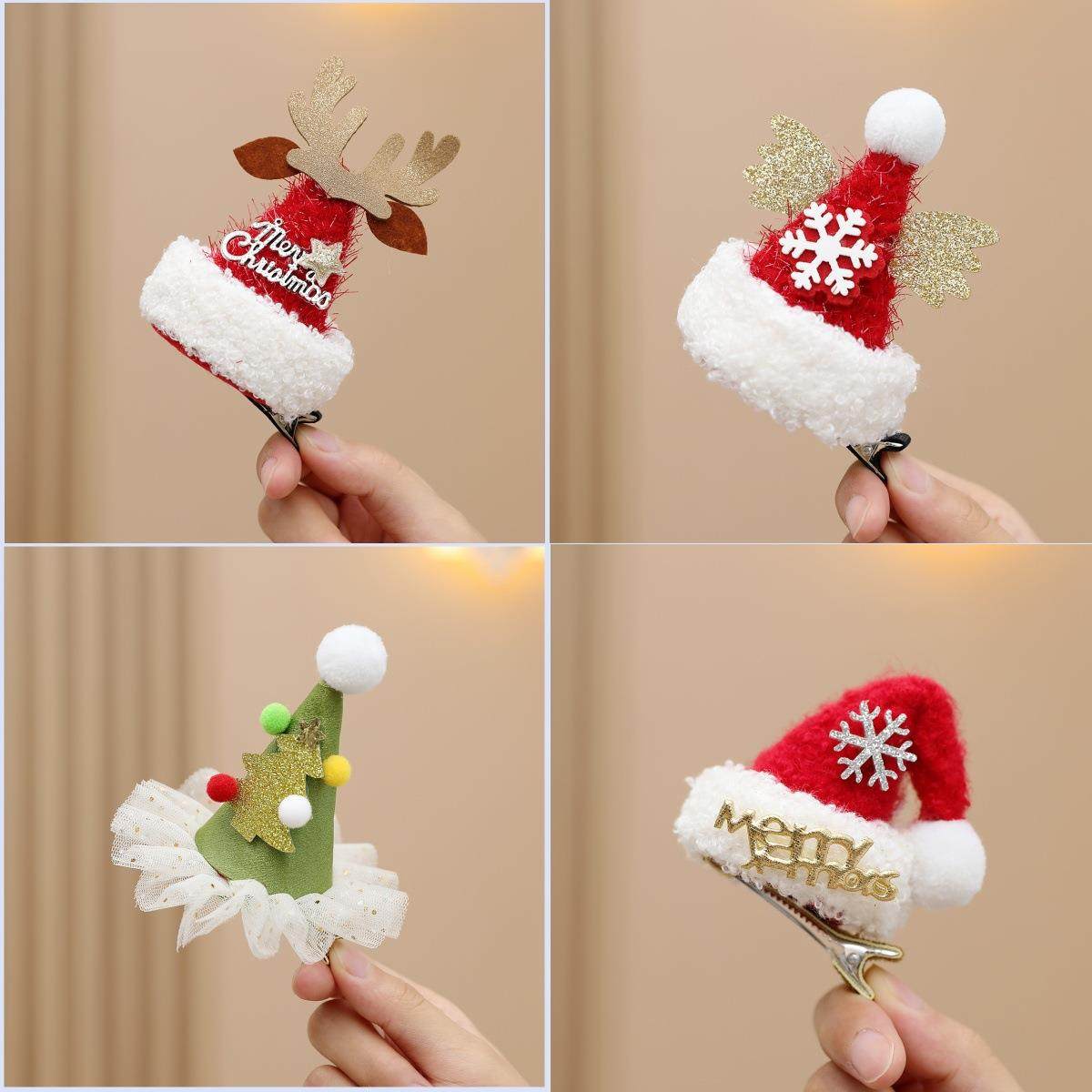 Christmas Antlers Hair Clip Party Headwear圣诞女孩发夹