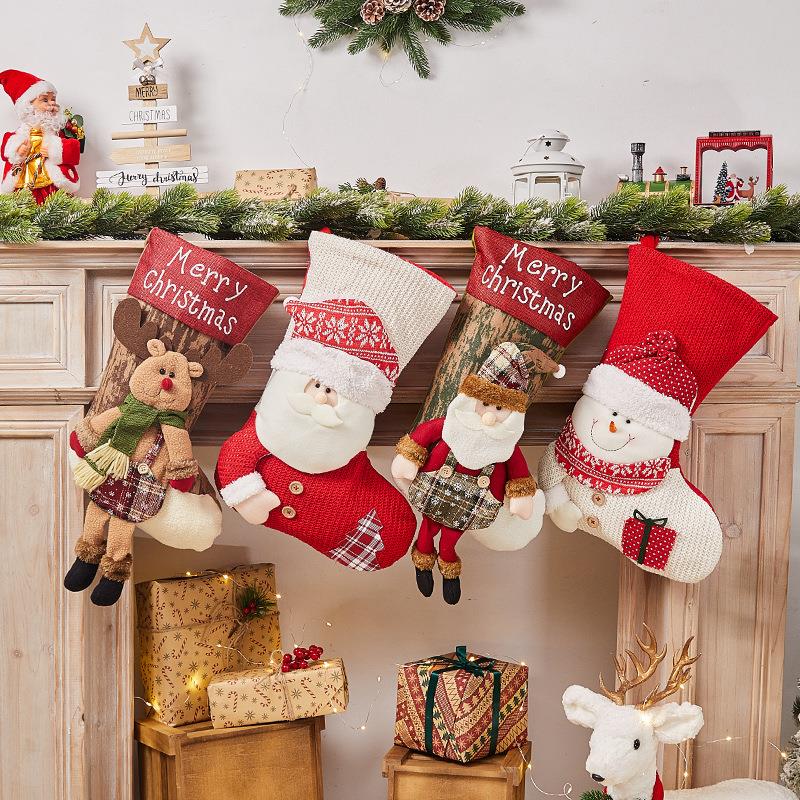 Christmas Socks Gift Bag Christmas Decorative Socks糖果袋