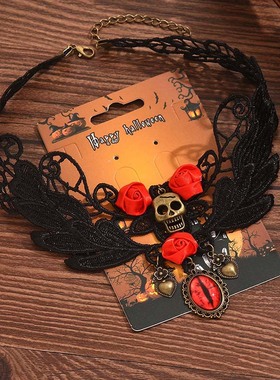 HalloweenSkullEyeNecklace