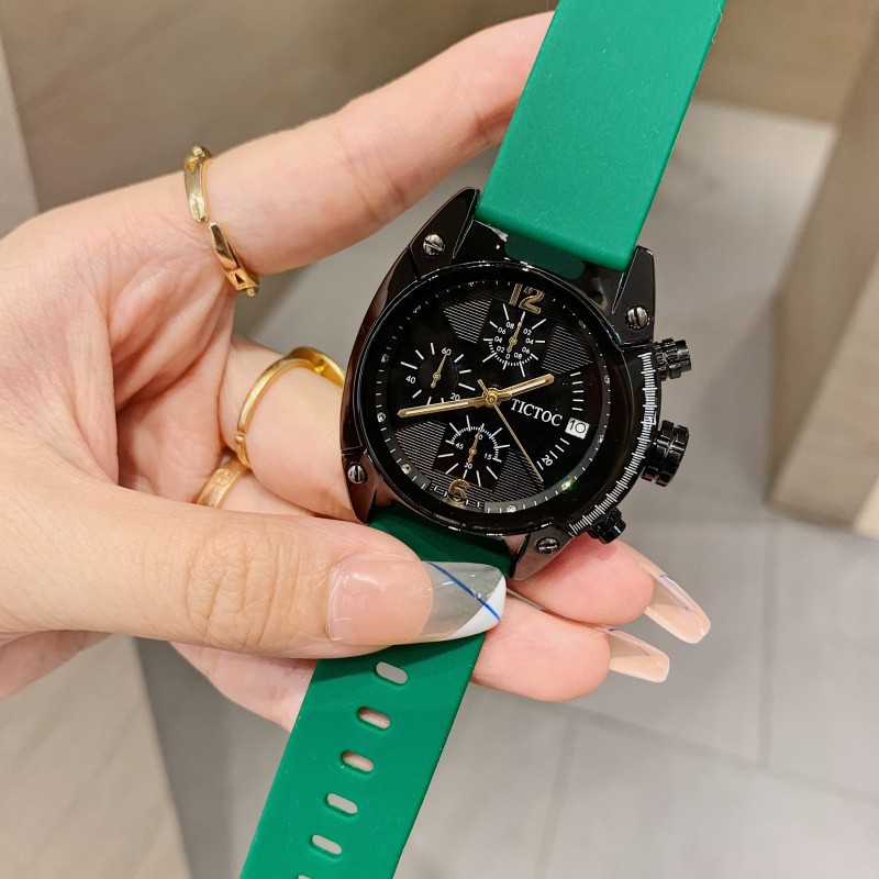 TICTOC大表盘欧美进口机芯石英表