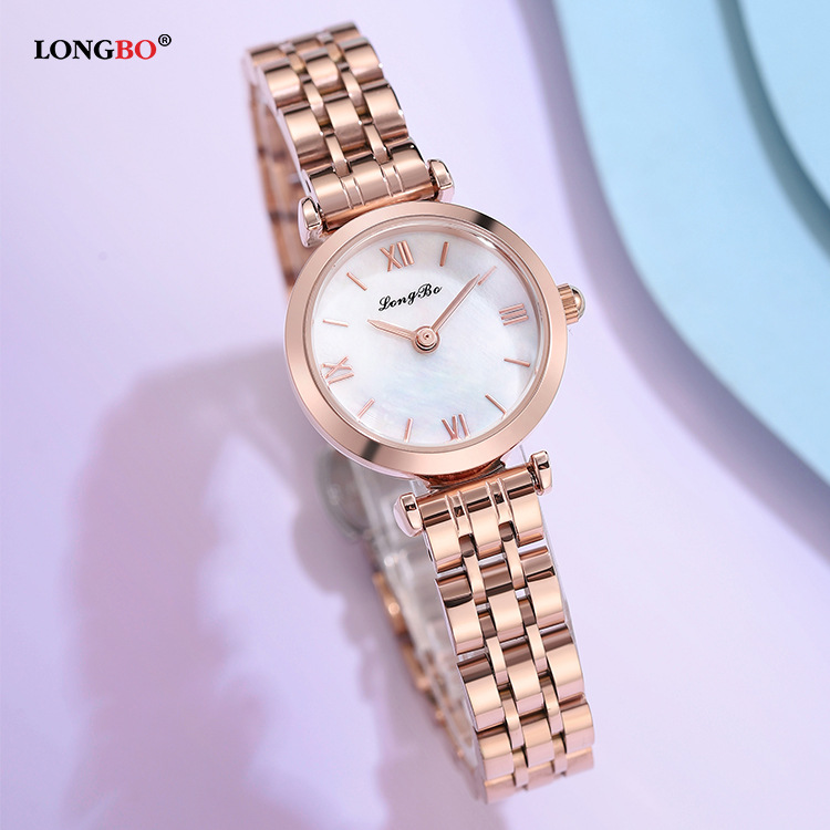 longbo龙波品牌满天星女士小表盘抖音直播热销石英表女士手表
