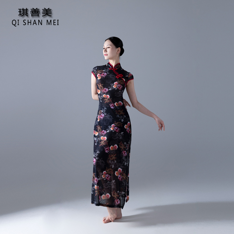 古典舞练功服旗袍演出服