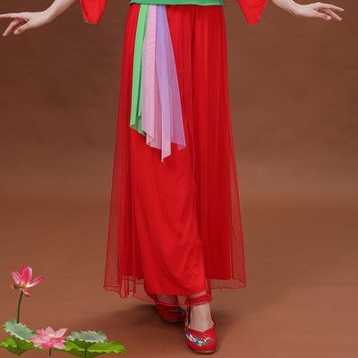 新款2020广场舞蹈服装新款舞蹈服装绣花上衣中老年古典舞演出服秧