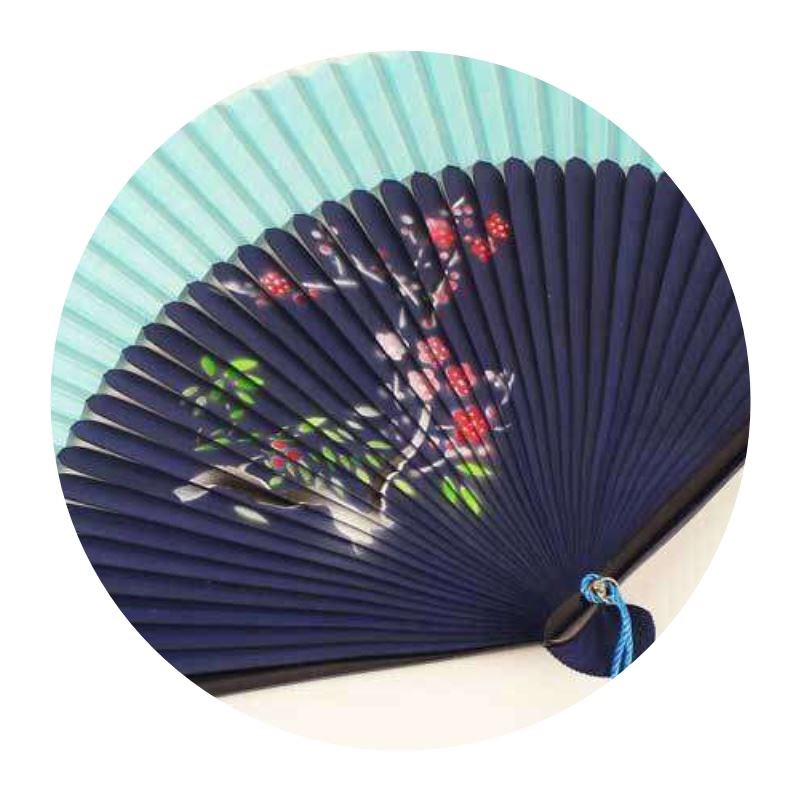 扇子扇子古风女士折叠竹扇日式c折扇古典古装汉服网红礼品跳舞