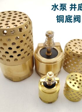 1寸1.25寸4寸全铜底阀抽