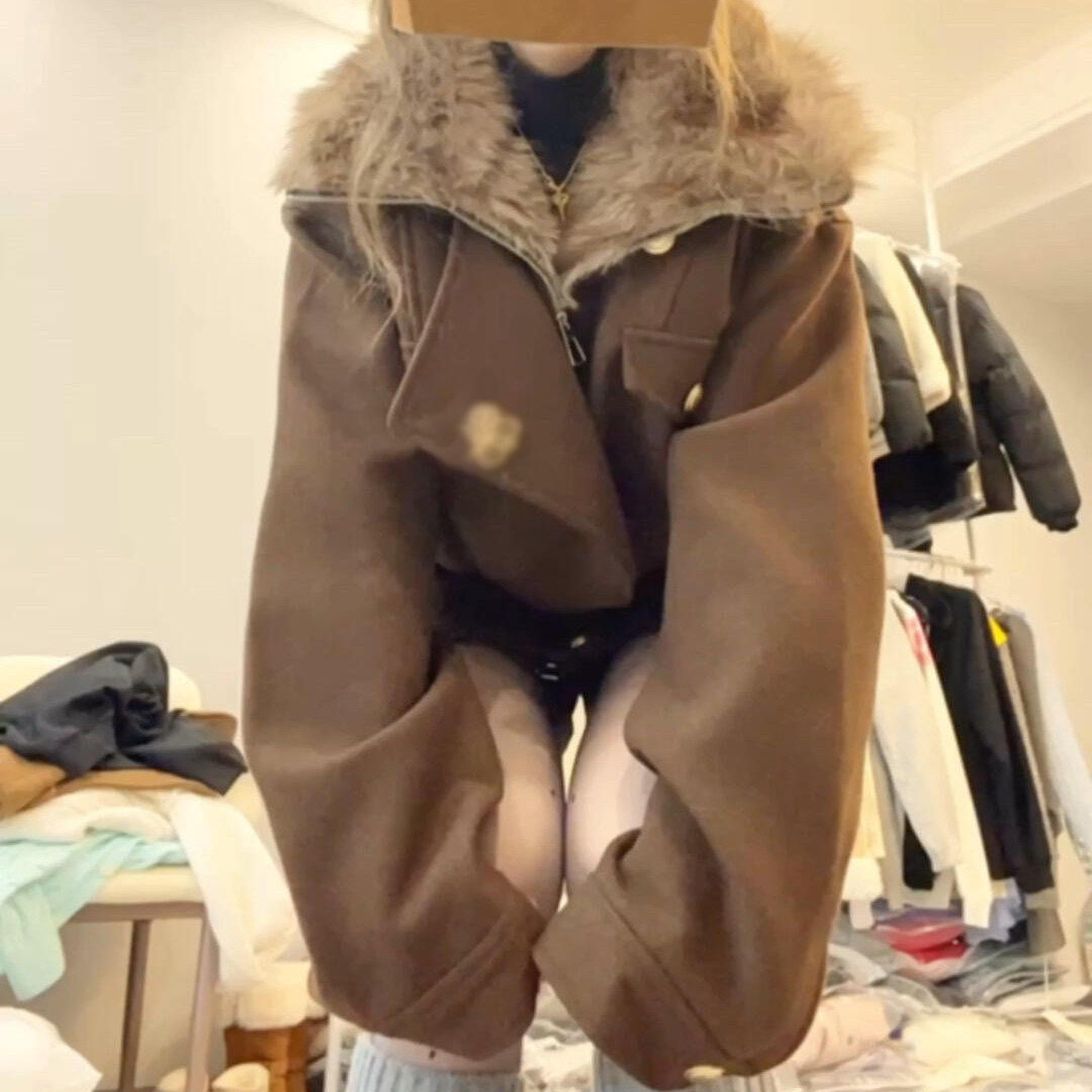 富家千金毛呢外套女秋冬季韩系复古独特超好看高级感加厚呢子大衣,女装/女士精品,毛呢外套,淘宝优惠券,粉丝福利购,淘宝优惠卷