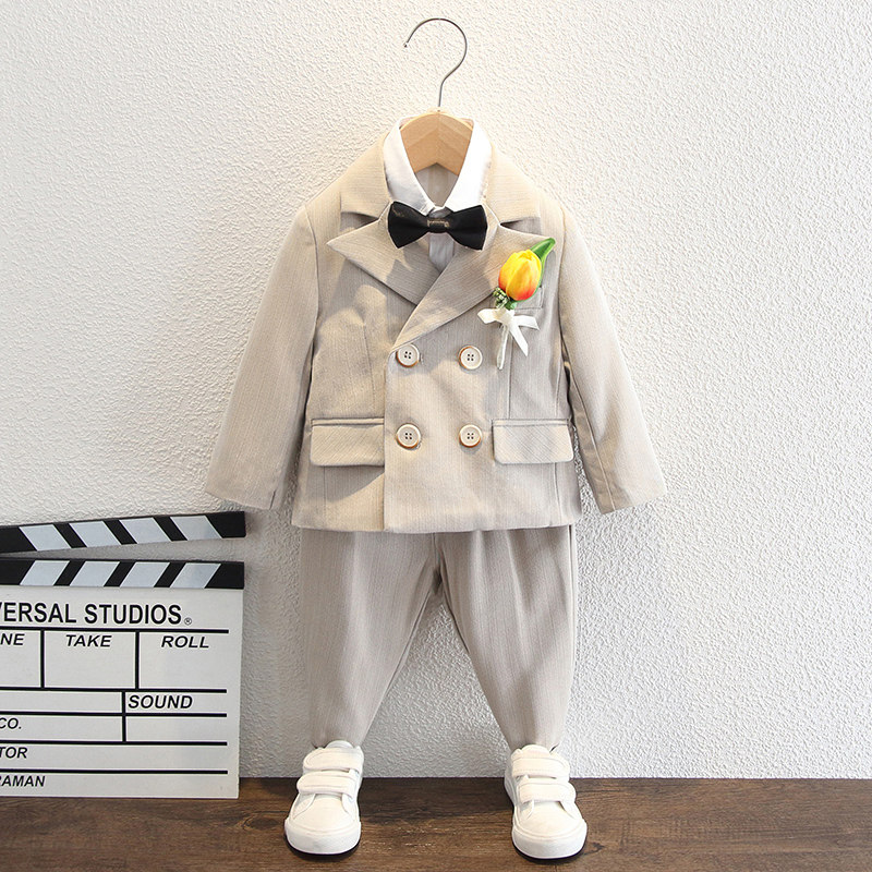 男童小西装秋冬宝宝周岁礼服洋气