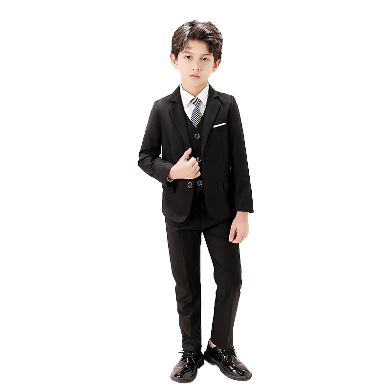 儿童西装三件套装秋冬男孩子加厚
