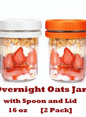 Overnight Oats Containers Oatmeal Mason Jars Go Container
