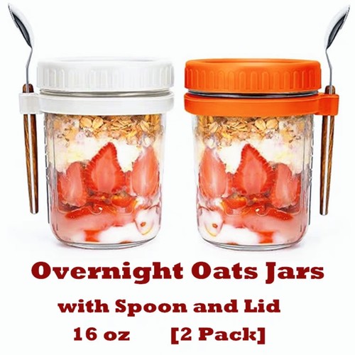 Overnight Oats Containers Oatmeal Mason Jars Go Container
